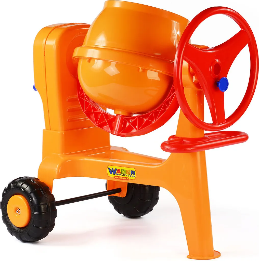 Bétonnière Enfant pour Jouer au Chantier dans le Jardin - 70x49x65cm
