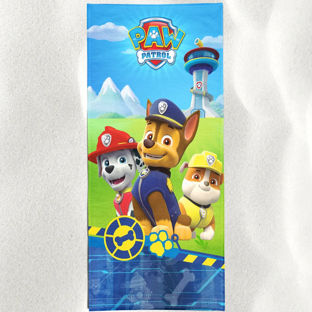 Offerta Telo Mare Paw Patrol Blu 60x120 - Il Più Amato dai Bimbi - 5