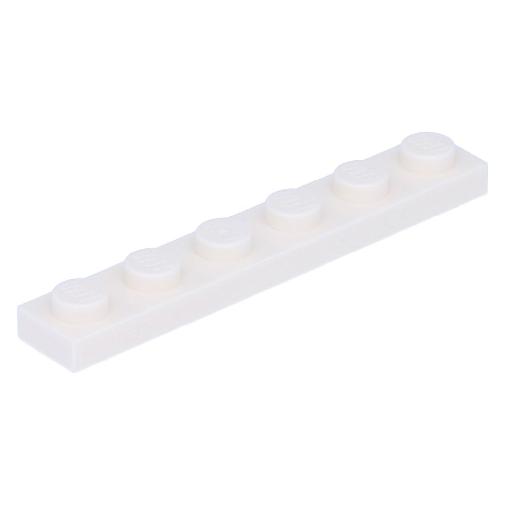 Lego 1x6 Platte 3666 - 10 Stück Weiß