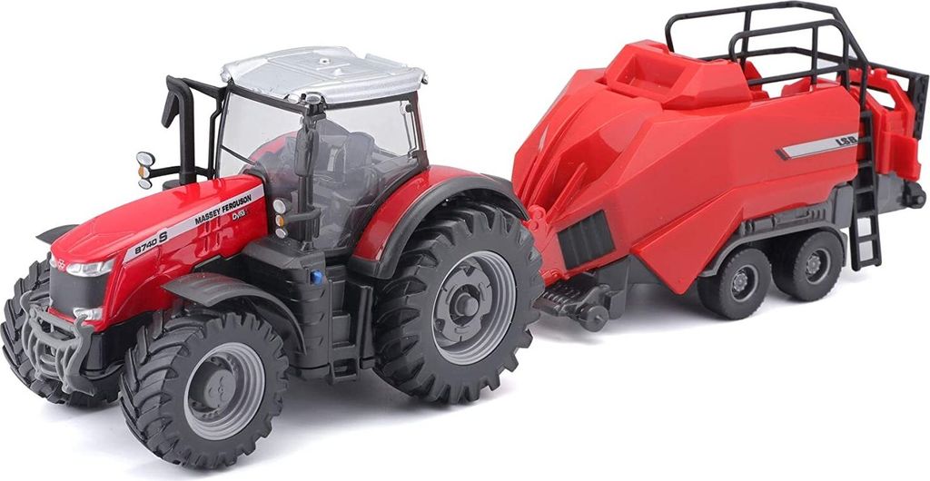 MASSEY FERGUSON 8740S mit Presse, BUR31667, Maßstab1/50, BURAGO