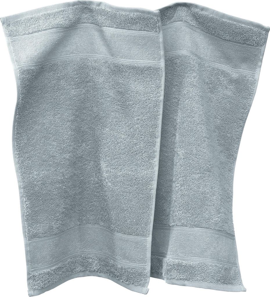 Erwin Müller Gästetuch Karlsruhe" 2er-Pack hellgrau 30x50 cm"