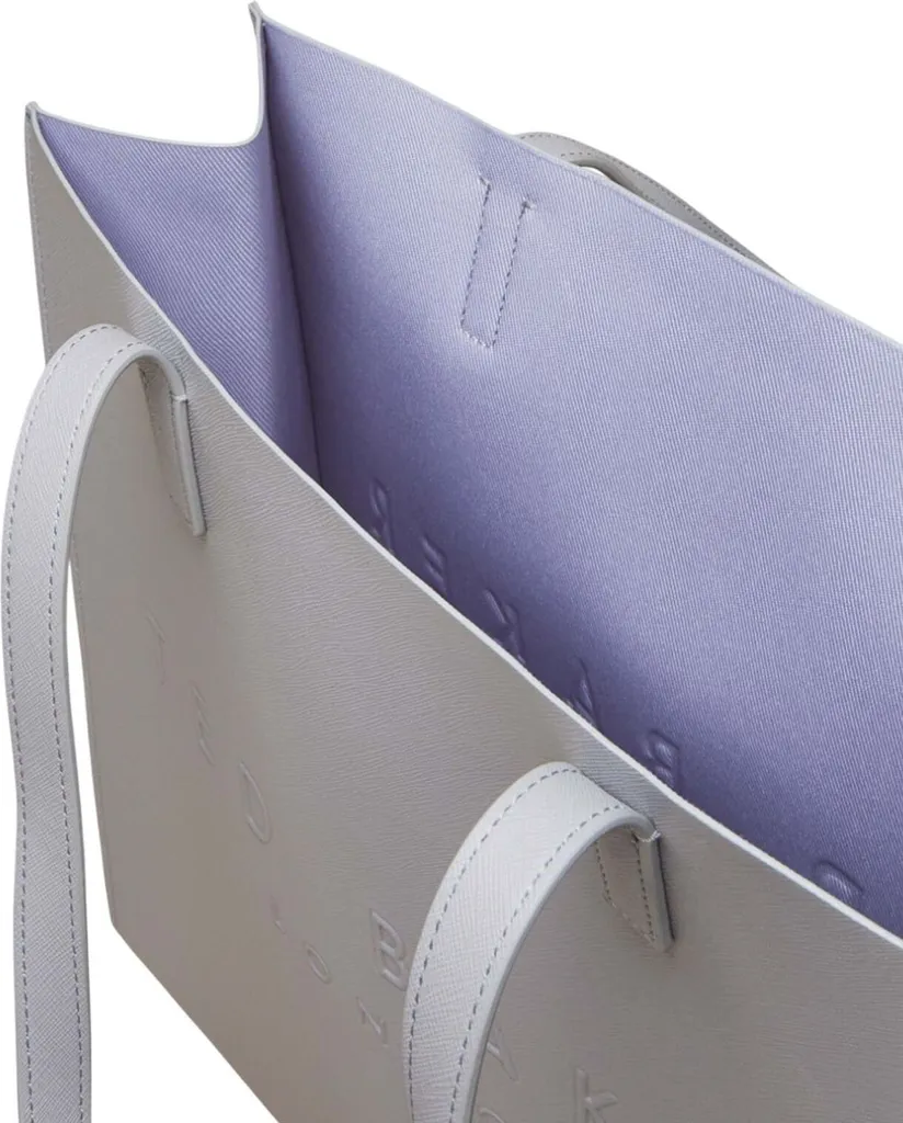 Sac Icon Soocon Ted Baker Gris Clair Texture Crosshatch Grand Format