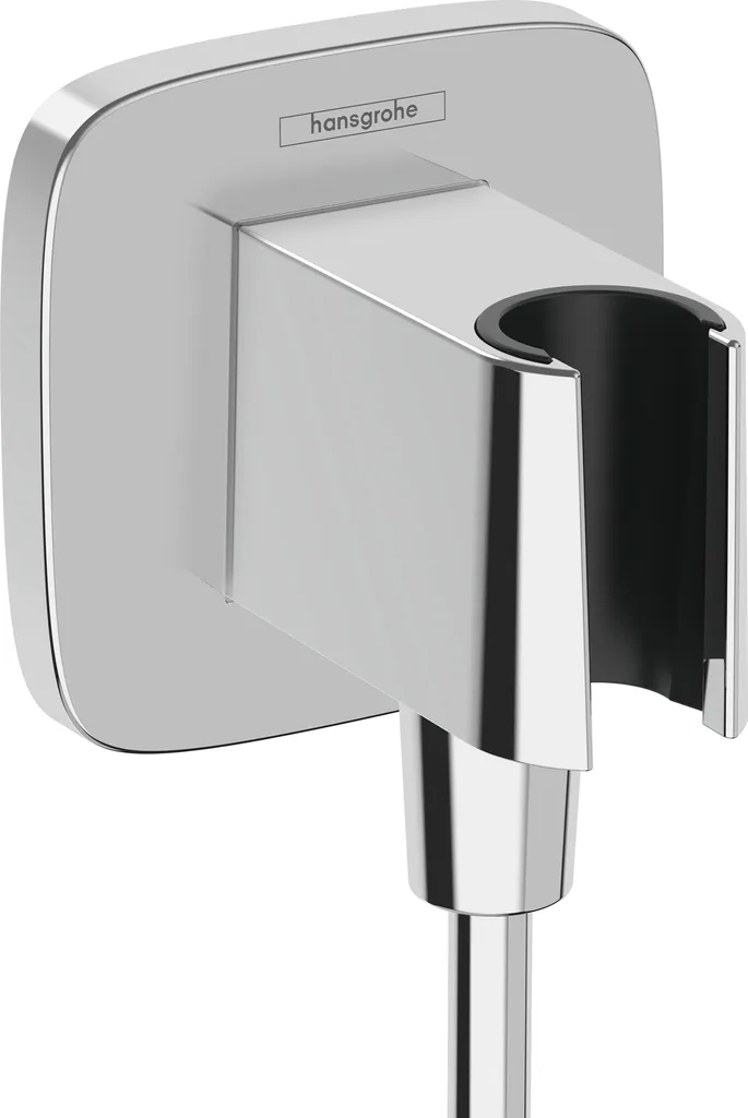Supporto Doccia Hansgrohe FixFit Q Cromo 26887000 | Design SoftCube