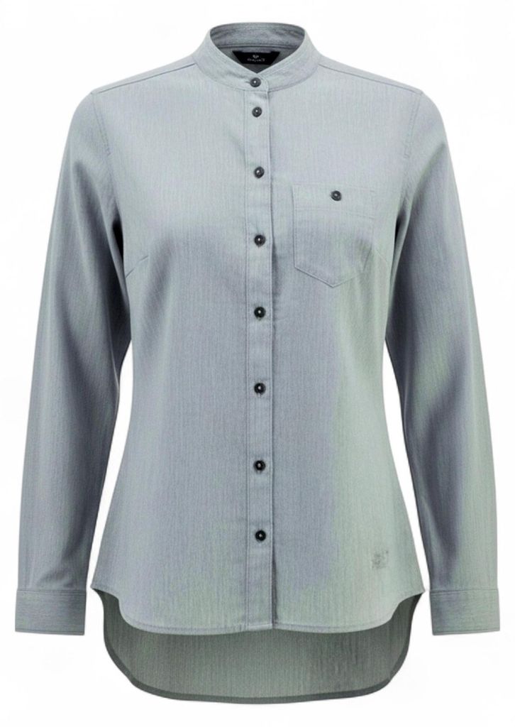 Jack Wolfskin Shirt Heather Flannel Damen Flanellhemd Karohemd Grau Größe S