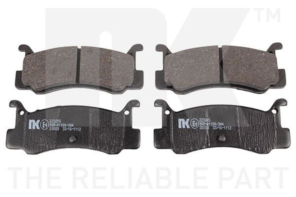 NK Bremsbeläge Bremsklötze HINTEN 223215