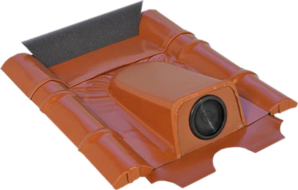 Dachziegel für Solaranlagen, Rohrdurchführung, Typ Beton Solar Solarleitung : Rot pulverbeschichtet