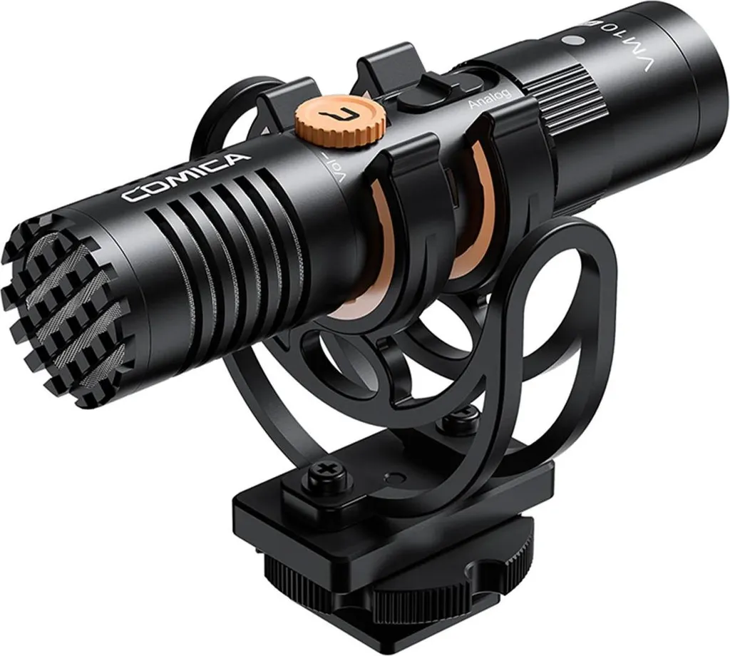 VM10 Pro Microphone Cardioïde à Condensateur avec Support Antichoc 3,5mm