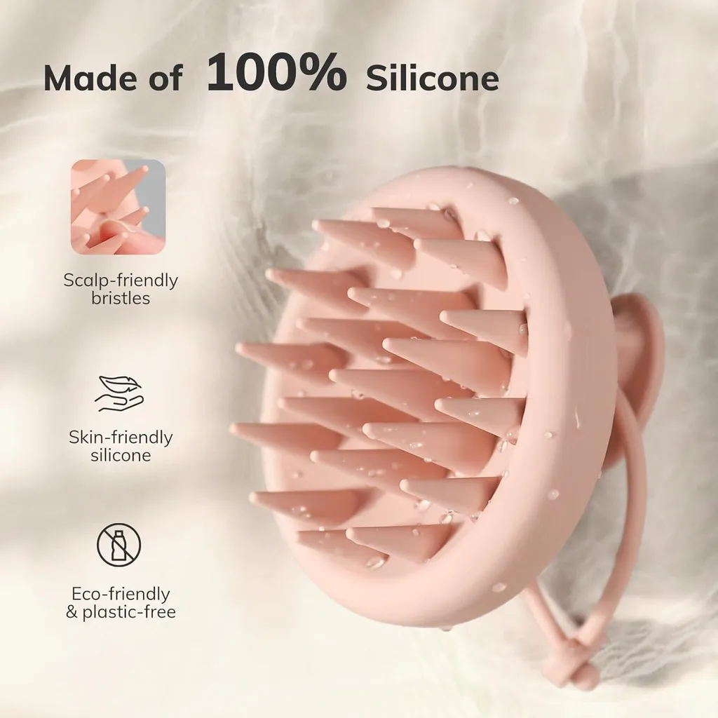 Spazzola Shampoo Silicone Sostenibile: Benessere Naturale della Cute - 2