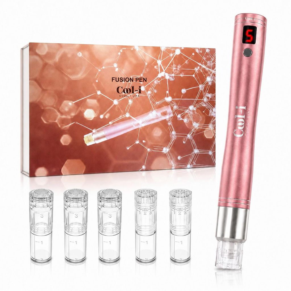 Cool-i A3 Fusion Pen, neue Generation mit 3 Nano- und 2 12-Pin-Kartuschen, 3-ml-Kartusche, 5 Stufen, Sicherheitsstopp
