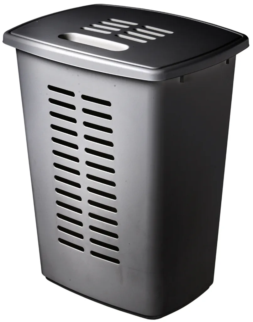 Bac à Linge 60L Orthex 37164 Anthracite avec Couvercle Rabattable