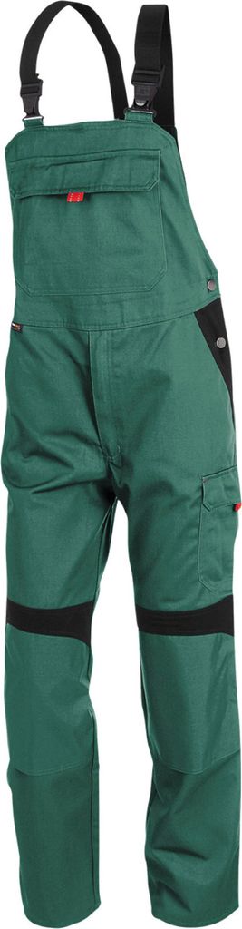 KÜBLER WORKWEAR Bekleidung 37575413-6599 Kübler Latzhose grün/schwarz Größe