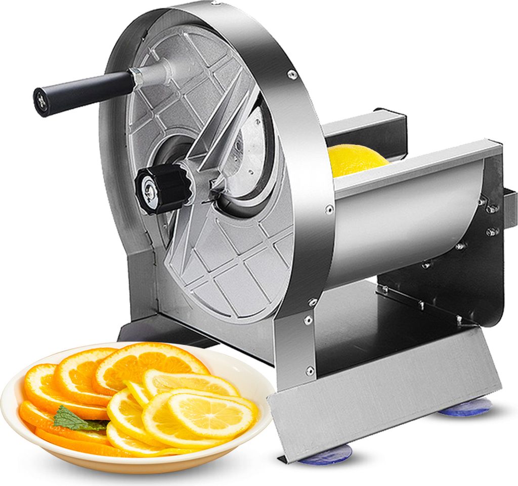 Kommerzieller manueller Gemuese- und Obstschneider, 0,2 šC 1 mm einstellbare Dicke, Edelstahl, manuelle Gemueseschneidemaschine zum Schneiden von ...