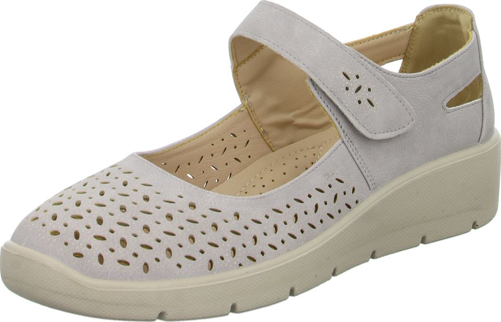 Donna Andrea Damen-Slipper Beige, Farbe:grau, EU Größe:41