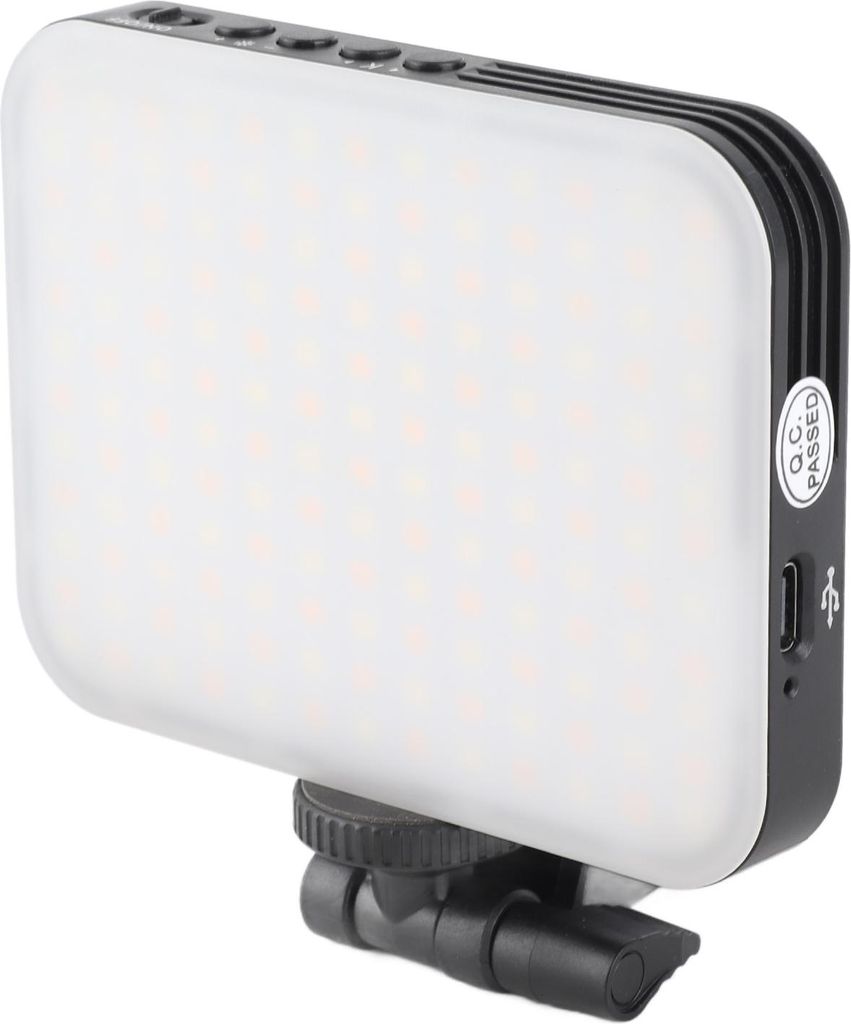 156 LED-Telefon-Selfie-Licht, 5000 mAh, wiederaufladbar, Video, 2500 K-9000 K Farbtemperatur für Kamera, Laptop, Vlog