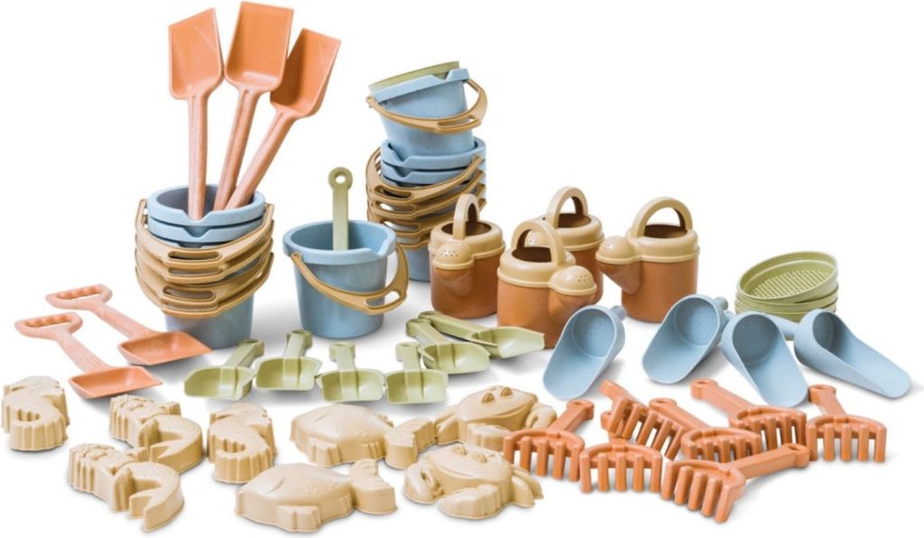 Dantoy BIOplastic Sandspielzeug Set groß 50-teilig nachhaltig Outdoor