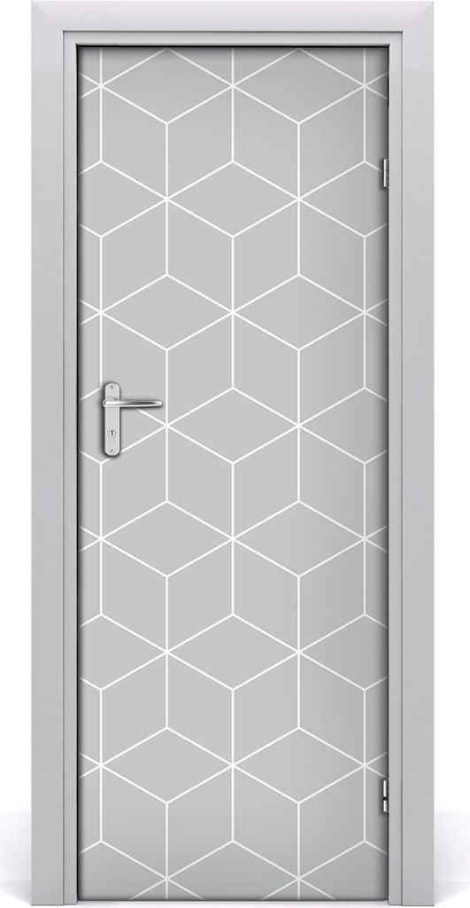 Tulup Türaufkleber 75x205 cm Dekorative Aufkleber Selbstklebend Wasserdichte Tapete Abnehmbar Schlafzimmer Wohnzimmer Wohnkultur - geometrischer H...