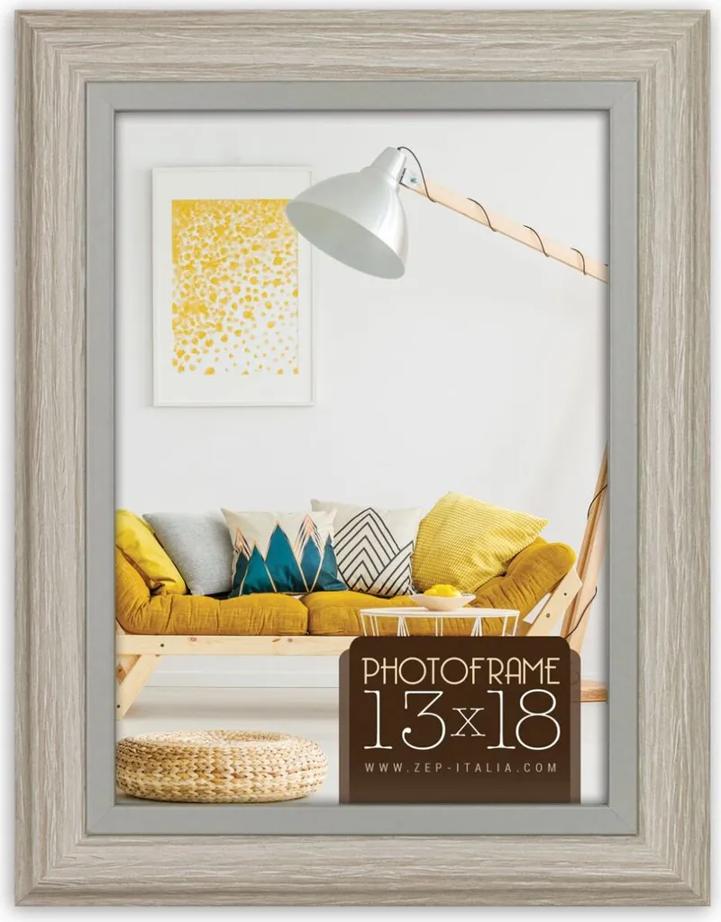 Cornice ZEP Perugia Bianca 40x50 cm | Legno Pregiato per Foto e Poster