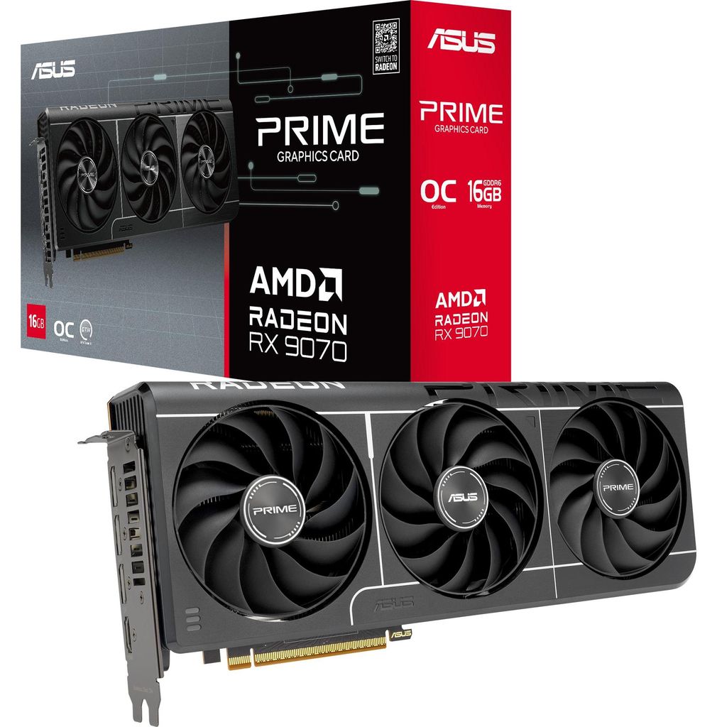 ASUS Radeon RX 9070 OC PRIME EVO Edition 16GB, Grafikkarte, (RDNA4