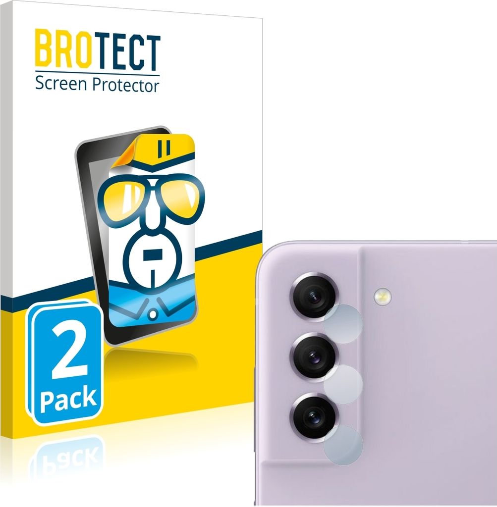 2x Für Samsung Galaxy S21 FE 5G (NUR Kameraschutz) Schutzfolie BROTECT Displayschutz Display Schutz Folie Klar Transparent