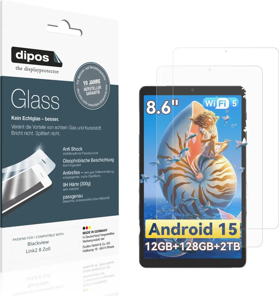 Pellicola Antiriflesso Blackview Link2 - Vetro Flessibile 9H dipos