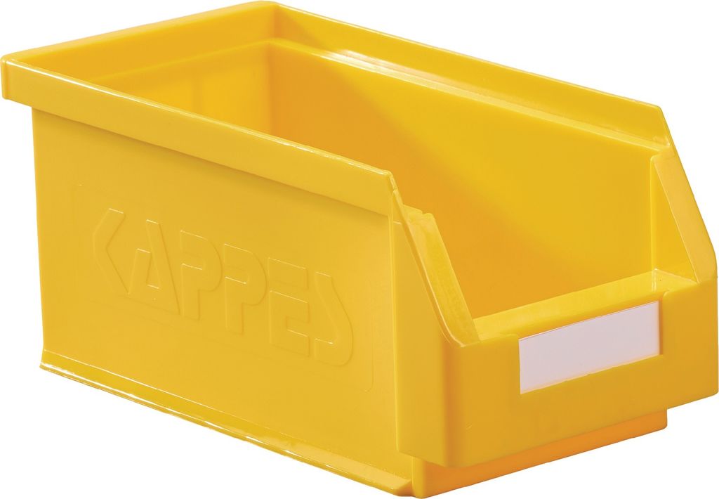 Sichtlagerkasten L290xB140xH130mm PE gelb KAPPES
