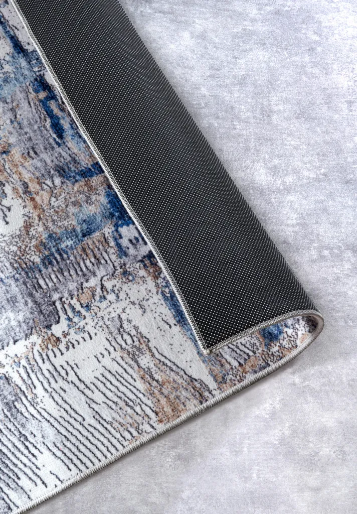 Tapis facile d'entretien Malard ELLE Decoration Bleu Beige résistant