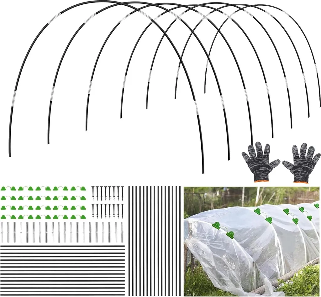 Support de Tunnel pour Plantes et Potager Surélevé - Lot de 30 Arceaux