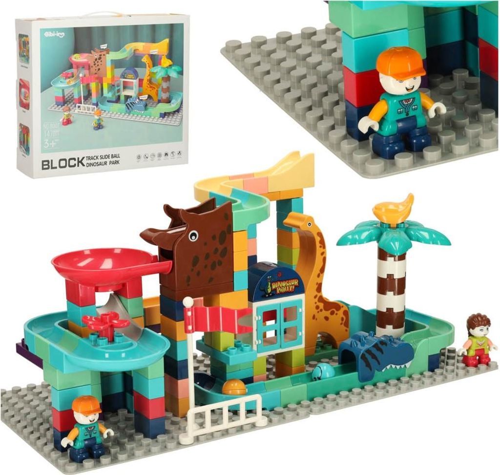 Blocs créatifs, piste de balle, parc de dinosaures, 147sz Image du produit 