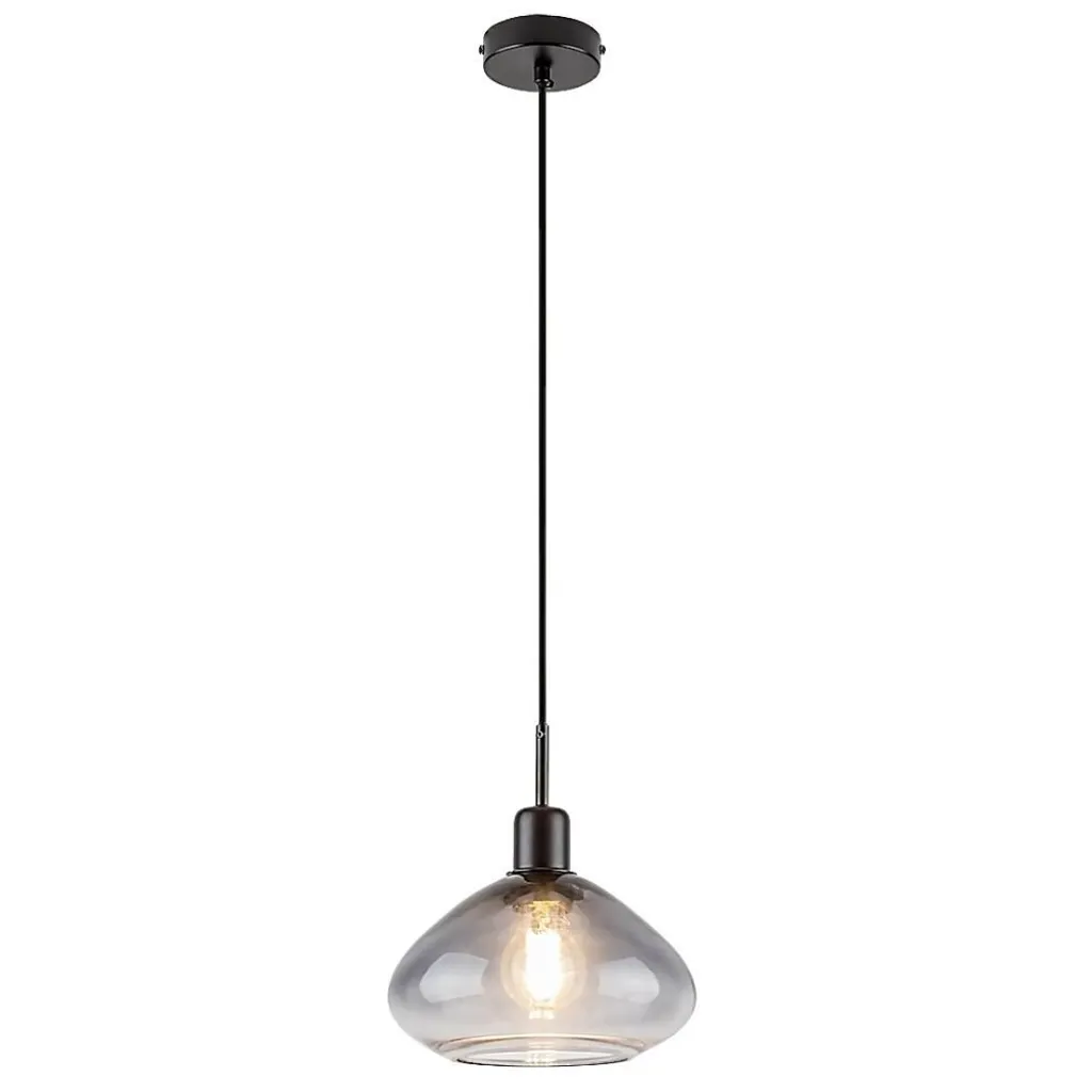 Rabalux Dvora 72021 Lampada a Sospensione Moderna E27 Nero-Grigio