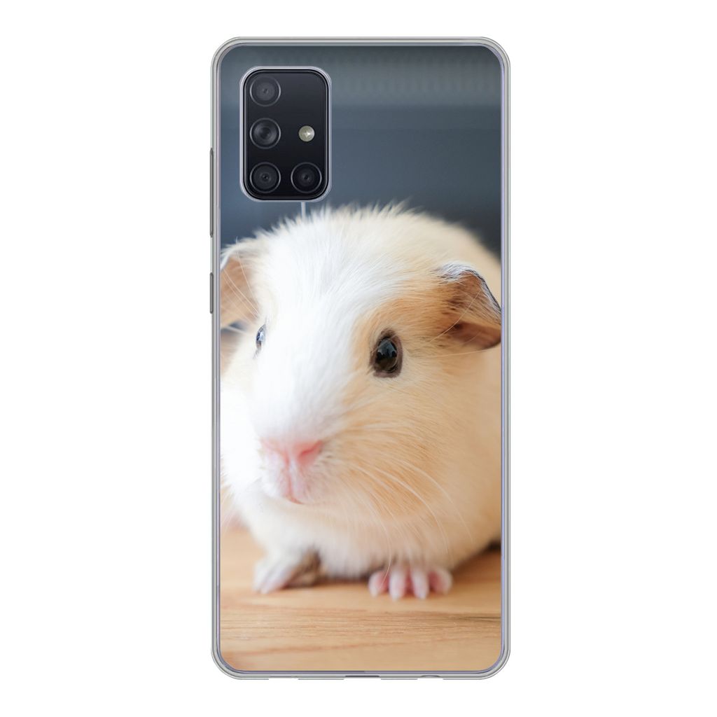 MuchoWow Handyhülle Schutzhülle Hülle für Samsung Galaxy A51 5G Niedliches Baby-Meerschweinchen Silikon Softcase Handy Hülle - Abbildung