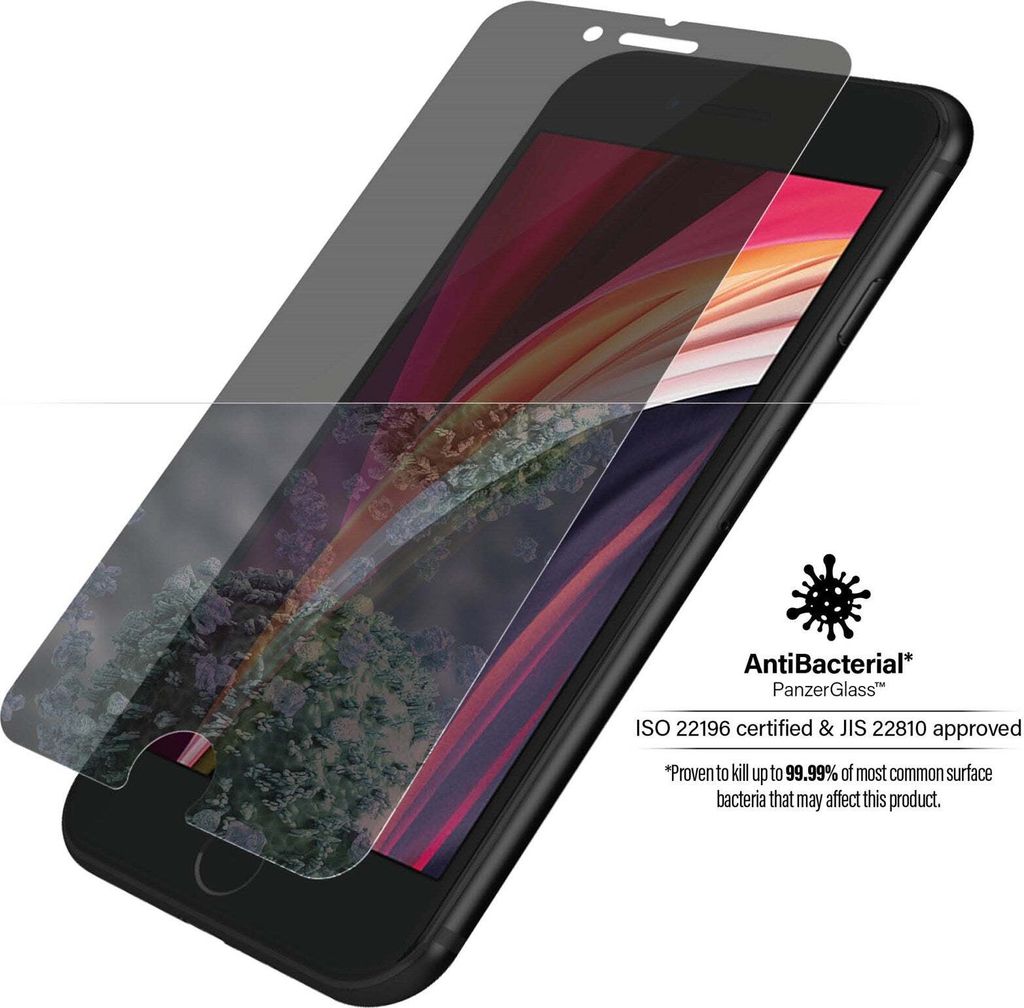 PanzerGlass SP iPhone 6/6s/7/8/SE 2020/2022 SF Privacy Produktbild 
