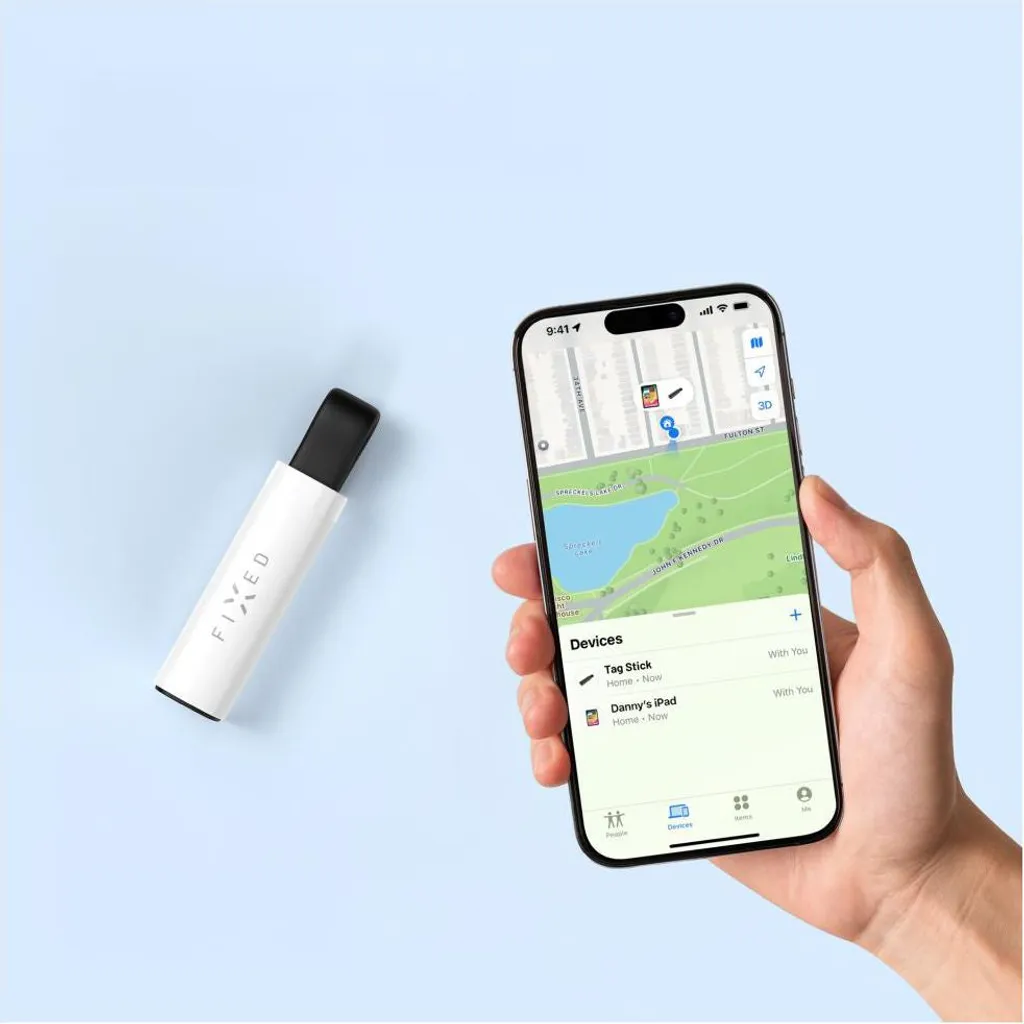 Traceur Bluetooth Connecté Fixed Tag Stick Blanc Compatible Find My - 8