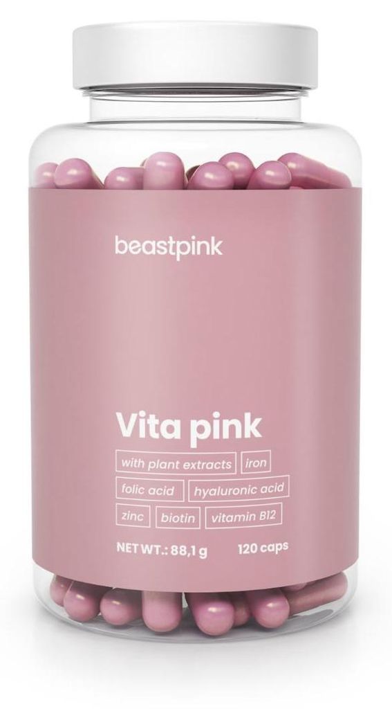 GymBeam - Vita Pink - BeastPink, 120 Kapseln