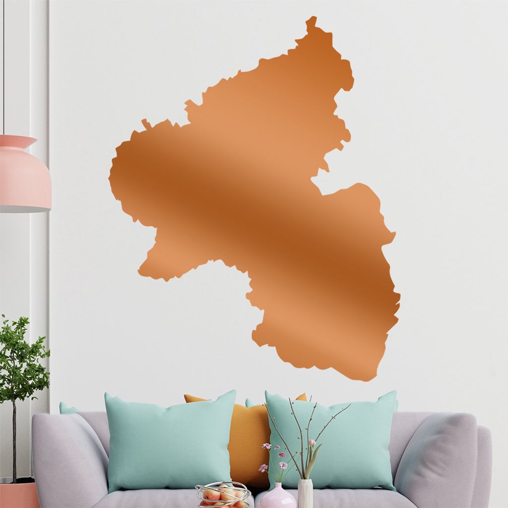 KIWISTAR Bundesland Rheinland-Pfalz - Mainz Nürburgring Wandtattoo in 6 Größen - Wandaufkleber Wall Sticker - Dekoration, Küche, Wohnzimmer, Sc...