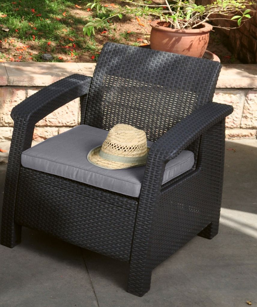 Keter Lounge Set Corfu für 4 Personen, 2er Sofa und 2 Produktbild 4