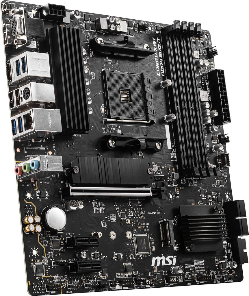 MSI B550M PRO-VDH, AMD, Socket AM4, AMD Ryzen 3000 Series, Obrázok produktu 