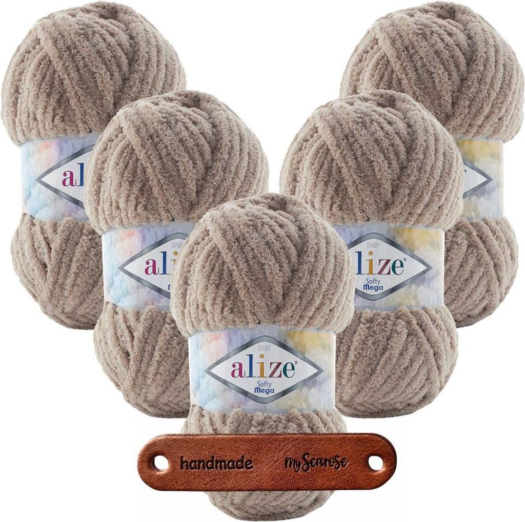 5 x ALIZE Softy Mega 530 mit Label