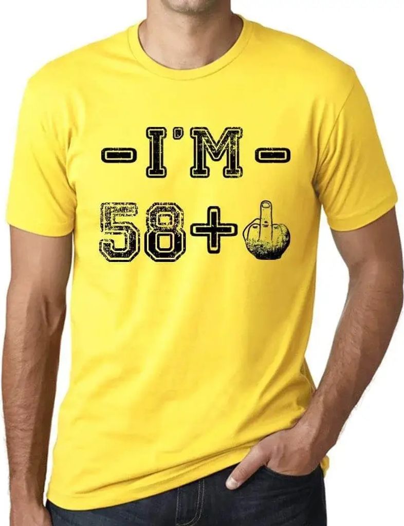 Herren Grafik T-Shirt 53 Jahre ich bin 52 + ein Mittelfinger – 53 Years I'm 52 + A Middle Finger – Geschenk 53. Geburtstag Jahrestag 53 Jahre J...