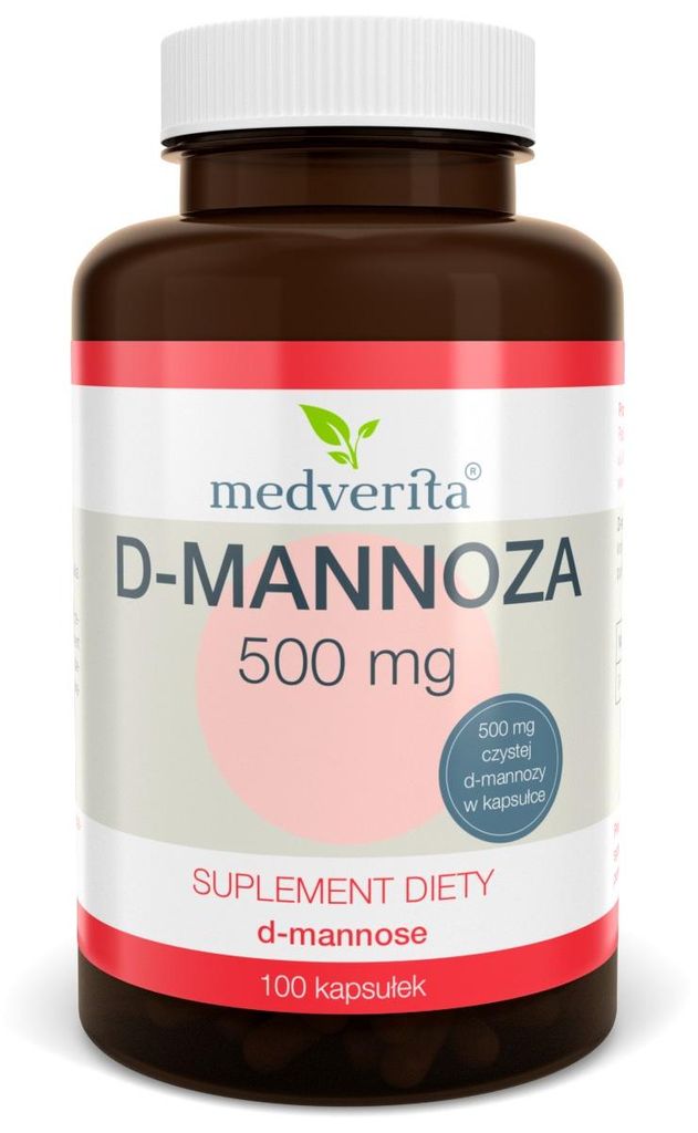 Medverita D-Mannose 500 mg 100 K Pęcherz moczowy Zdjęcie produktu 