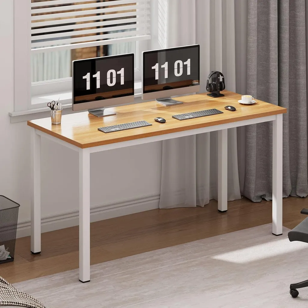 Table de Bureau Informatique 100cm pour Home Office et Télétravail PC