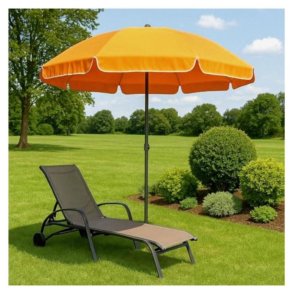 Sonnenschirm Trend Line orange Ø 180 cm UV-Schutz: 60+