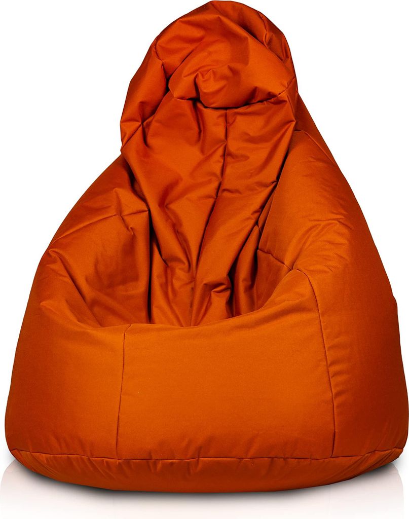 Ecopuf - Sitzsack Bean Bag Gamingsessel 90 x 130 cm, Active Orange Nc9