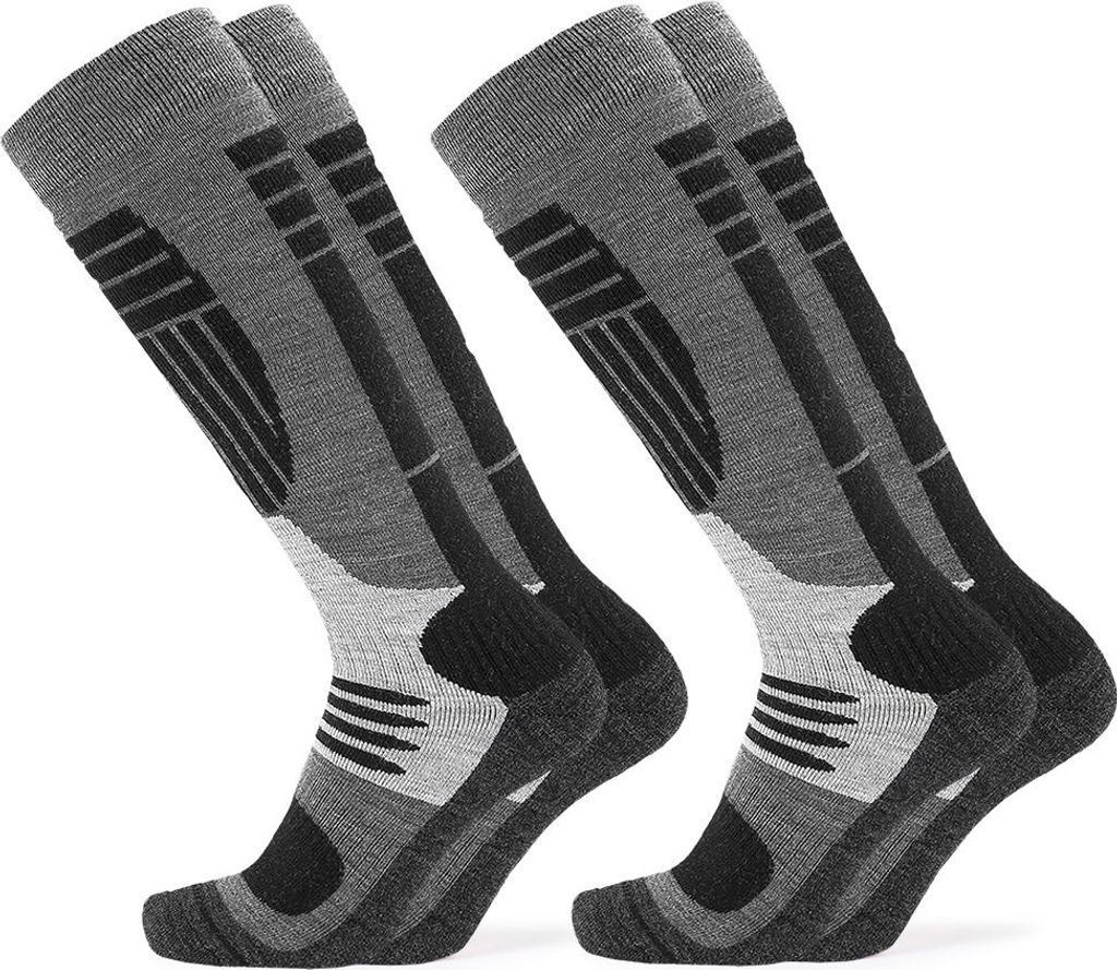 Occulto Herren Skisocken 2er Pack (Modell: Felix) Blk2-Blk2 47-50