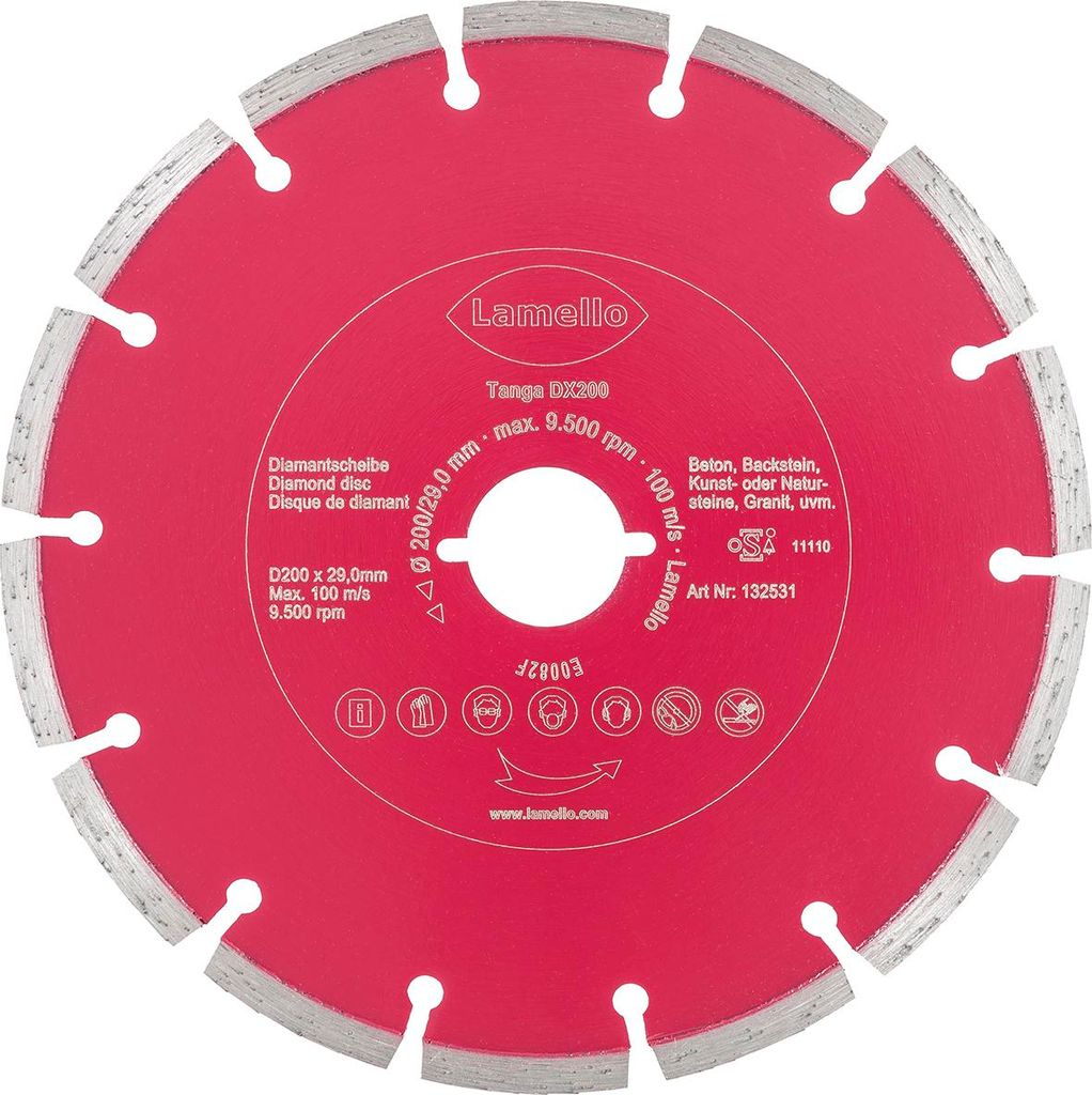 Lamello Diamant-Trennscheibe für Tanga DX200, Ø 200