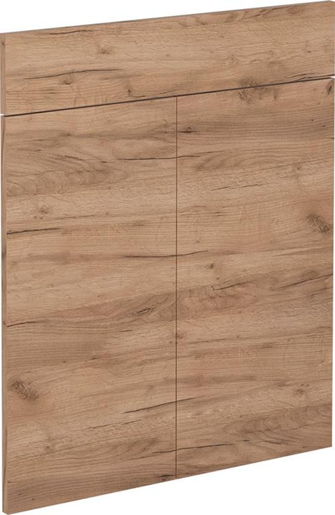 Vicco Küchenfront R-Line, 59.6 x 70.8 cm Möbelfront für den Schubunterschrank, Goldkraft Eiche