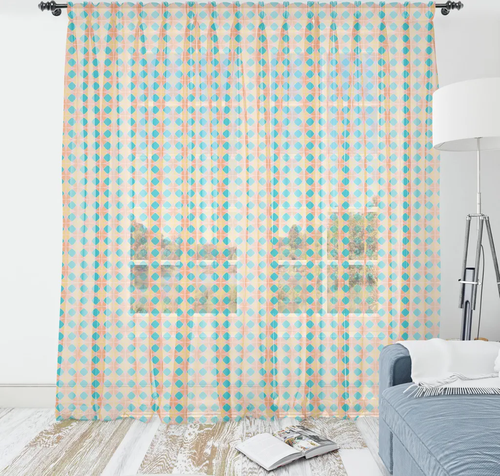 Tenture Murale XL Imprimé Géométrique Satiné pour Déco Salon Contemporain
