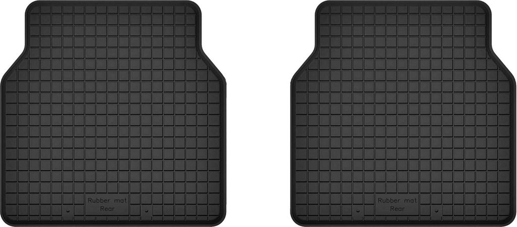 Gummi-Fußmatten hinten (2 Stück), universell für: Volkswagen Golf II Schrägheck (1983-1992)