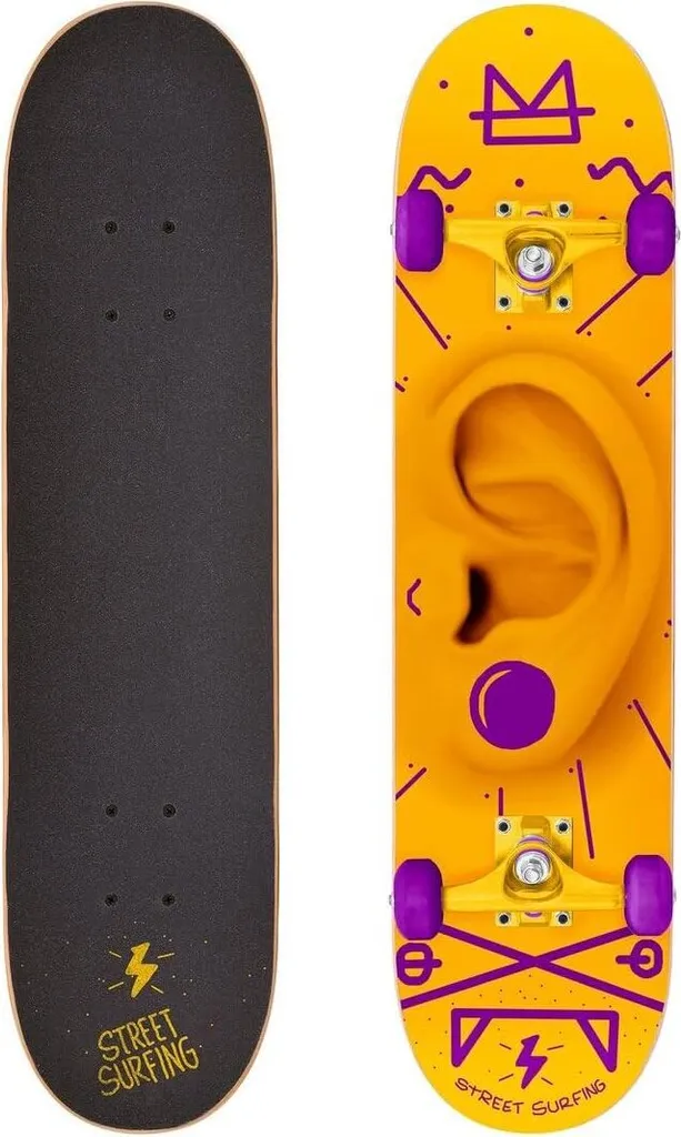 Skateboard 31 pouces Street Surfing Orange - Le skate robuste et réactif