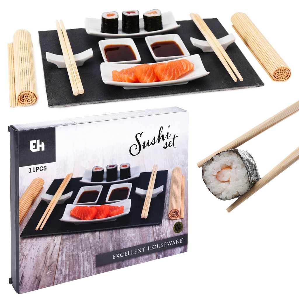 Zestaw sushi dla dwojga z 13 akcesoriami - Idealny prezent Zdjęcie produktu 