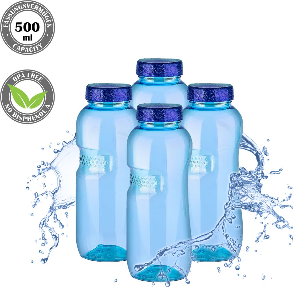 4x Kavodrink Trinkflasche 0,5 Liter